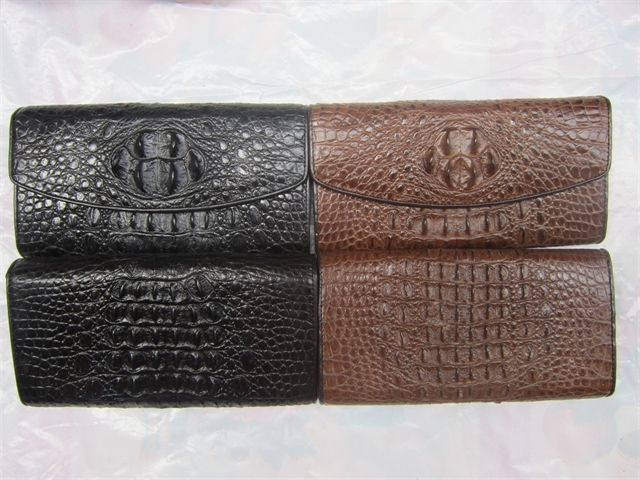 Ví nữ 3 gập cá sấu