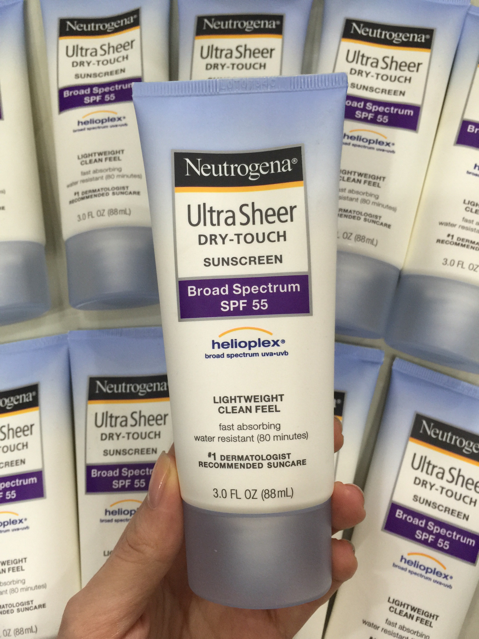 [Neutrogena] Kem chống nắng Ultra sheer dry touch suncreen SPF 55  88ml