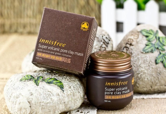 [Innisfree] Mặt nạ ngủ đất sét Super volcanic pore clay mask 100ml