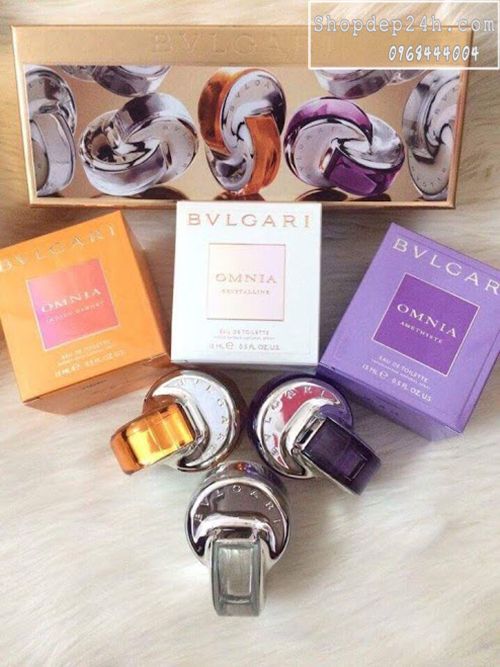 [Bvlgari] Gift Set Bvlgari The Omnia Pure Spray Collection 15ml x3