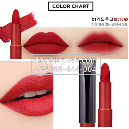 [Clio] Son thỏi Clio Rouge Heel Velvet