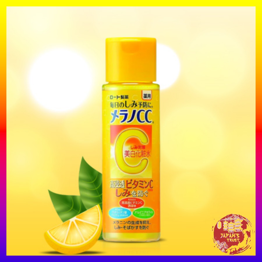 [Rohto] Nước hoa hồng CC Melano trắng da làm mờ vết thâm nám se khít lỗ chân lôngNhật 170ml